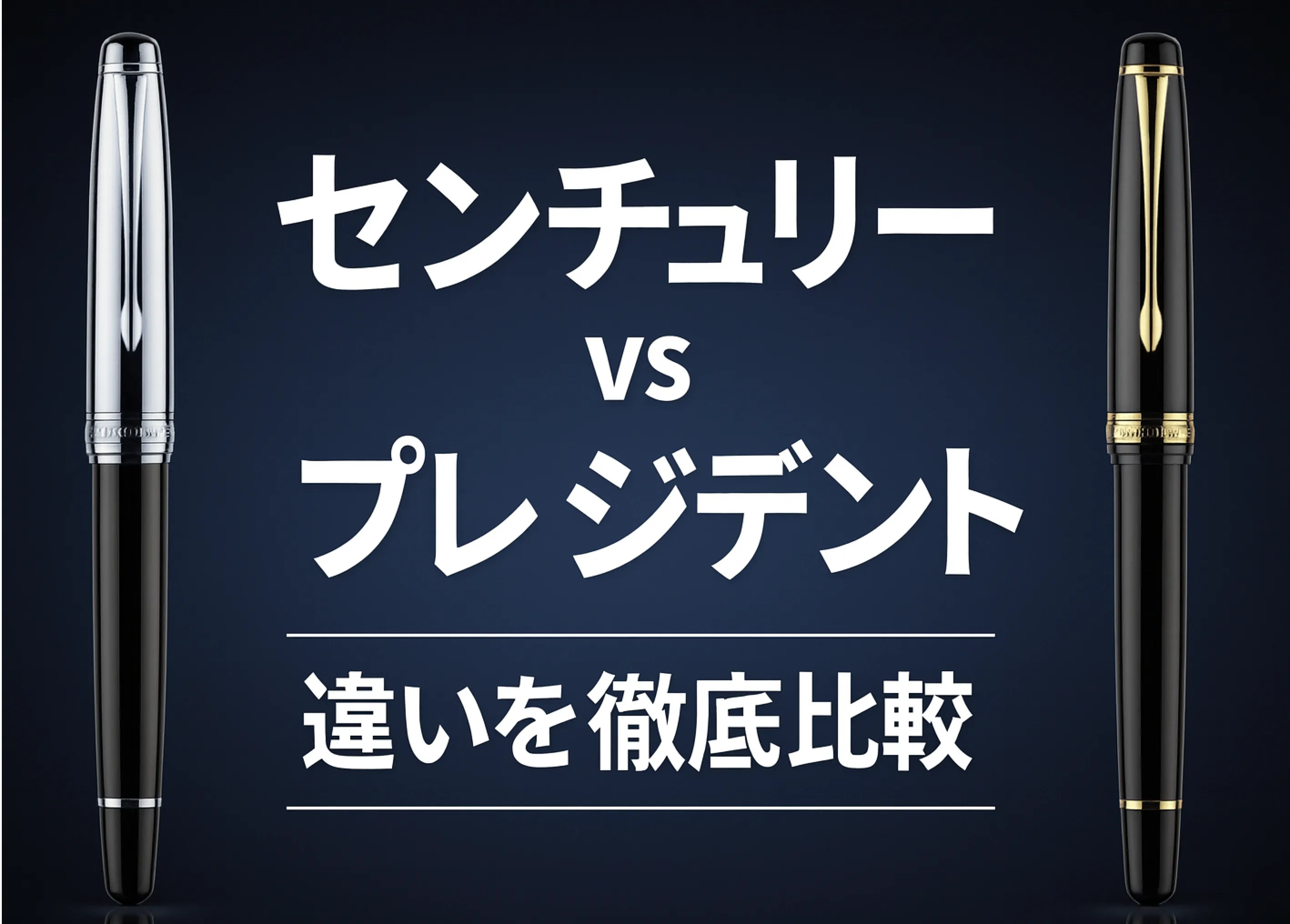 プラチナ万年筆「センチュリー」と「プレジデント」の違いを徹底比較！どっちを選ぶべきか迷っている人へ