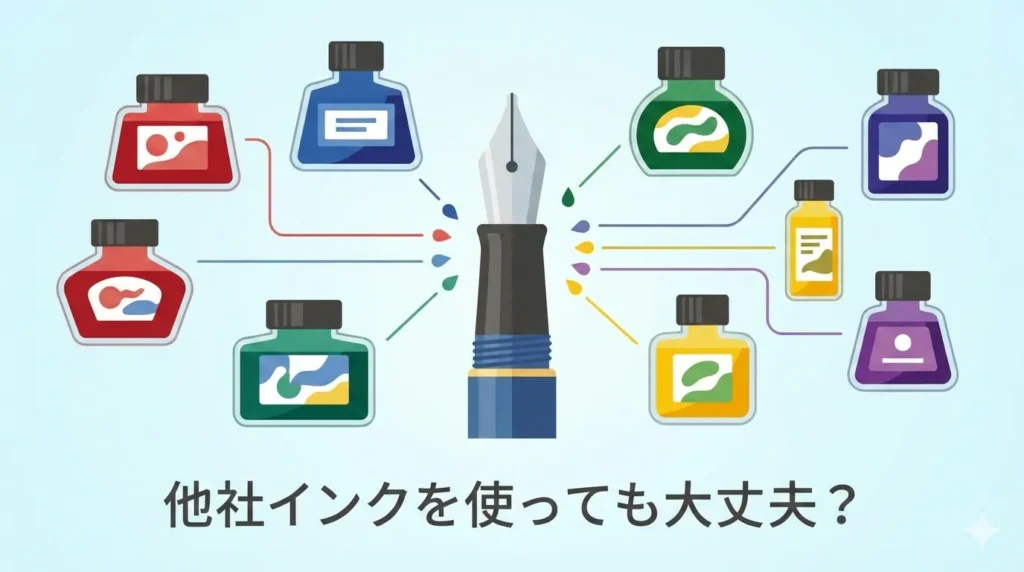 万年筆に他社インクを使っても大丈夫？メーカー違いのリスクと選び方を徹底解説！