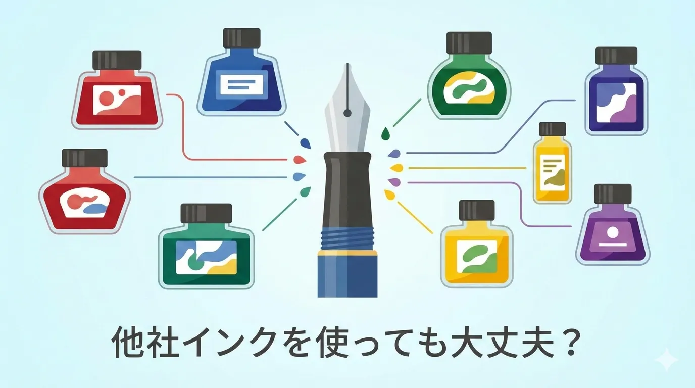 万年筆に他社インクを使っても大丈夫？メーカー違いのリスクと選び方を徹底解説！