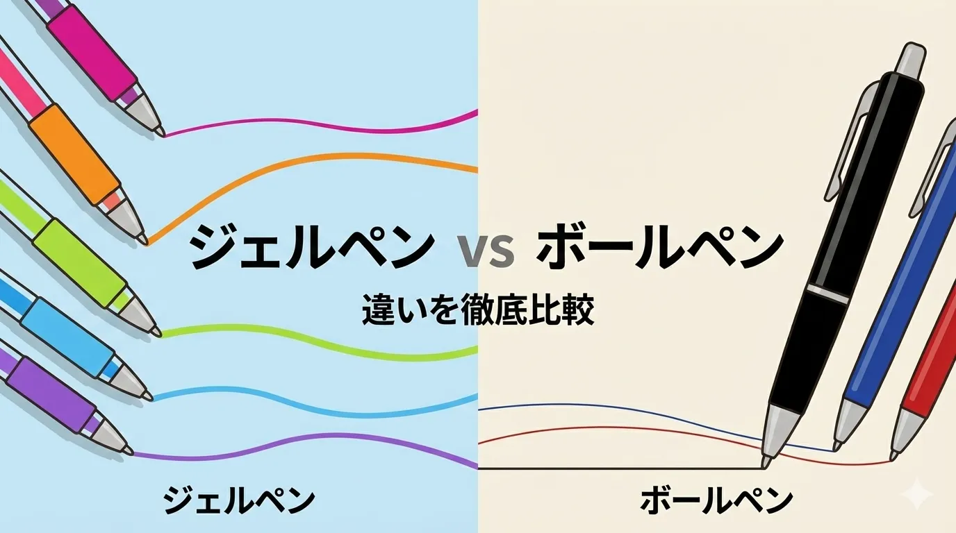 ジェルペンとボールペンの違いを徹底比較！どっちを選ぶべきか迷っている人へ