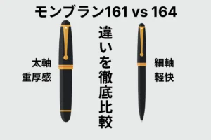 モンブラン ボールペン161と164の違いを徹底比較！どっちを選ぶべきか迷っている人へ